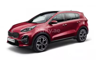 KIA Sportage (Красный), 2019 для аренды в Дубай