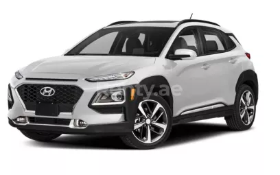 Hyundai Kona (White Gray), 2019 for rent in Dubai