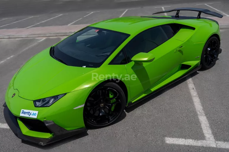 Lamborghini Huracan (Gr&uuml;n), 2019  zur Miete in Dubai