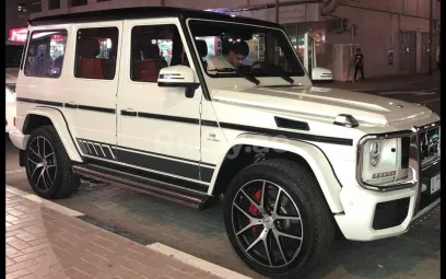 إيجار مرسيدس كلاس G G63 (أبيض), 2018 في دبي