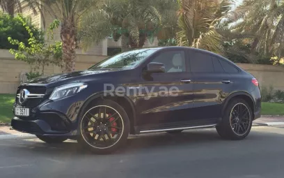 Mercedes GLE63 AMG (Dark Blue), 2019 for rent in Dubai