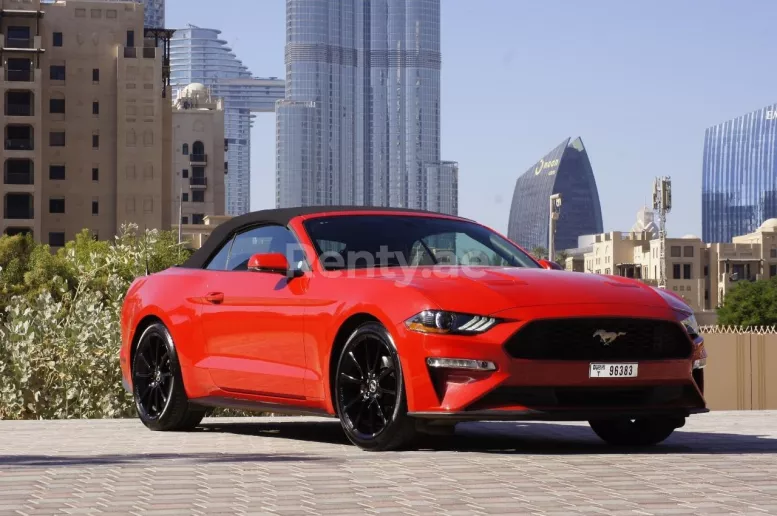 Ford Mustang (Red), 2019 for rent in Dubai