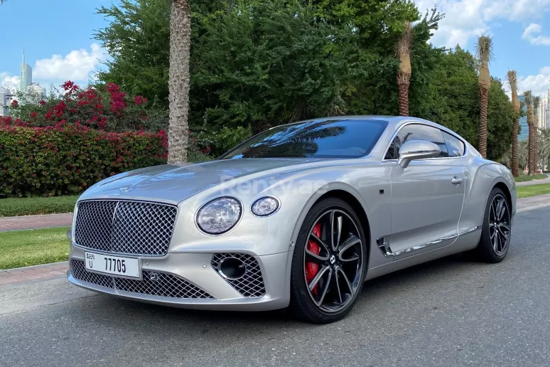 Bentley Continental GT (Silver), 2019 for rent in Dubai