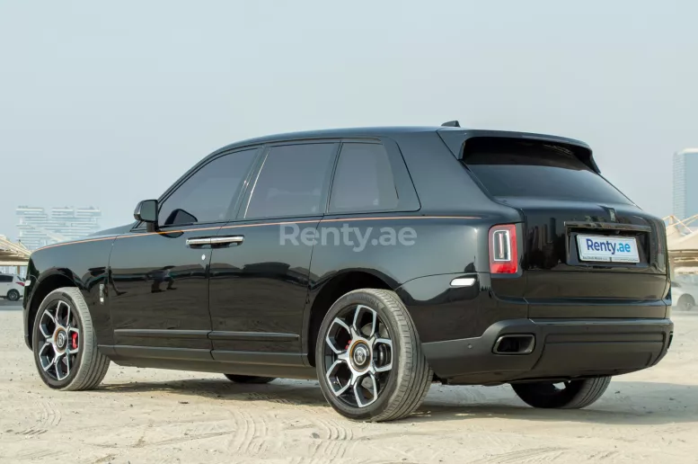 Rolls Royce Cullinan- BLACK BADGE (Black), 2021 for rent in Dubai