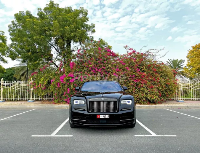 Rolls Royce Wraith-BLACK BADGE (Nero), 2020 in affitto a Dubai