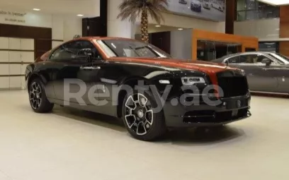Rolls Royce Wraith-BLACK BADGE ADAMAS 1 OF 40 (Negro), 2019 para alquiler en Dub&aacute;i