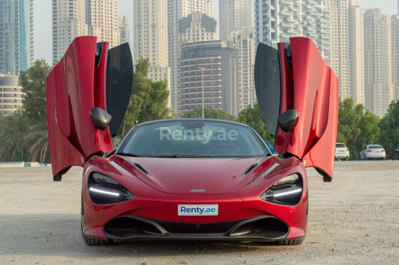 McLaren 720 S Spyder (Rot), 2020  zur Miete in Dubai