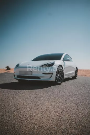 在迪拜 租 特斯拉Model 3 (白色), 2020