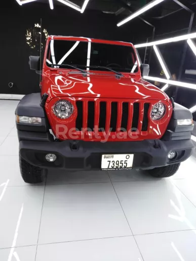Jeep Wrangler (Rood), 2018 te huur in Dubai
