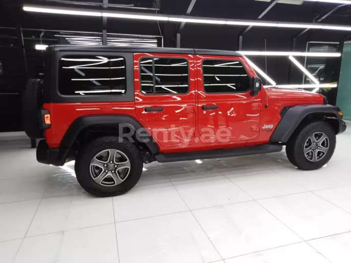 Jeep Wrangler (Rood), 2018 te huur in Dubai