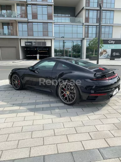 إيجار بورش 911 كاريرا S (أسود), 2020 في دبي