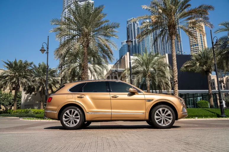 Bentley Bentayga (Gold), 2019 for rent in Dubai