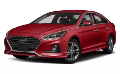 Hyundai Sonata (rojo), 2017 para alquiler en Sharjah