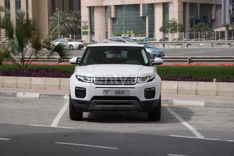 Range Rover Evoque (White), 2019 for rent in Sharjah