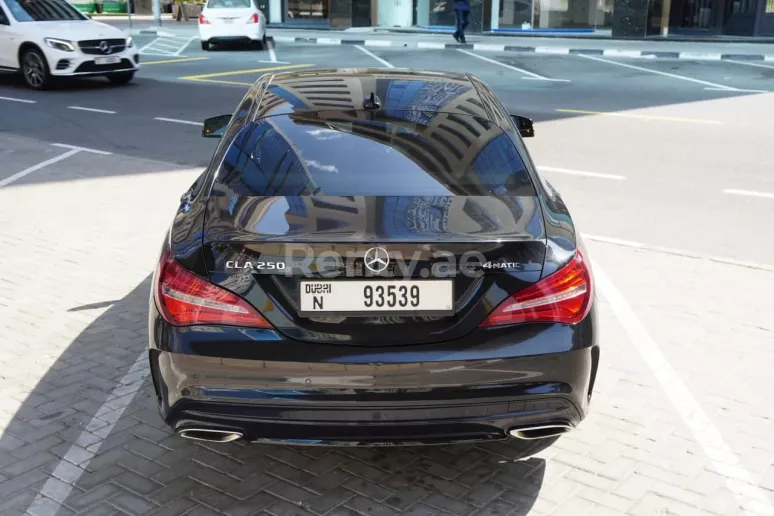 Mercedes CLA (Black), 2018 for rent in Sharjah