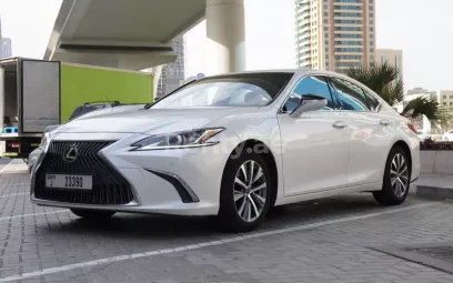Lexus ES350 (White), 2019 for rent in Sharjah