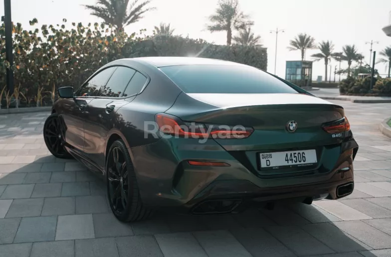 BMW 840 Grand Coupe (Groen), 2021 te huur in Dubai