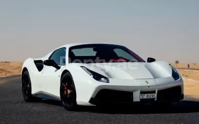 Ferrari 488 Spyder (White), 2018 for rent in Dubai