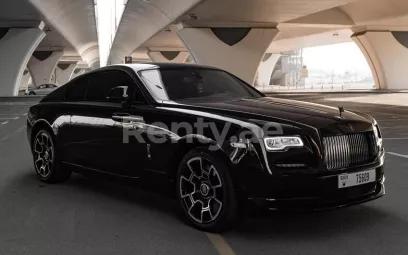 Rolls Royce Wraith Black Badge (Bordeaux), 2019 &agrave; louer &agrave; Duba&iuml;