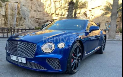 Bentley Continental GT (Синий), 2019 для аренды в Дубай