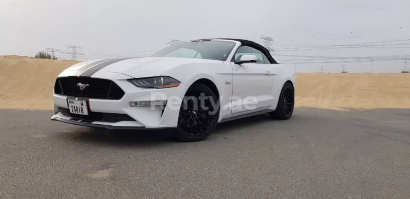 Ford Mustang GT (White), 2020 for rent in Dubai