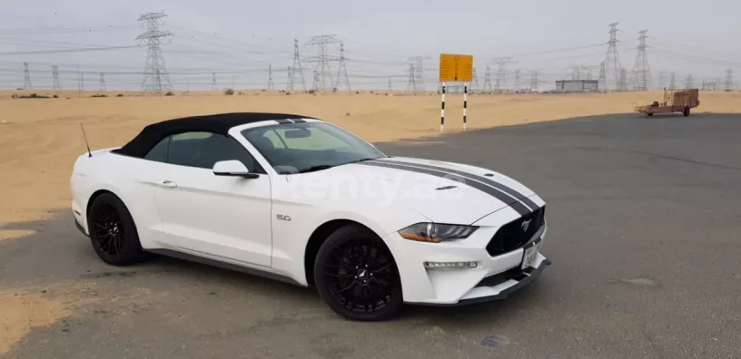 Ford Mustang GT (White), 2020 for rent in Dubai