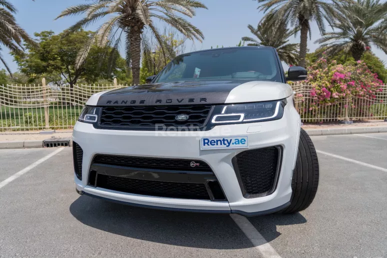Range Rover Sport SVR (White), 2021 for rent in Dubai