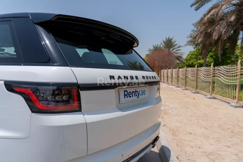 Range Rover Sport SVR (White), 2021 for rent in Dubai