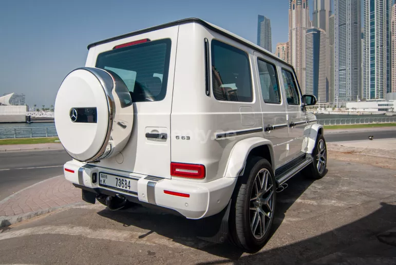 إيجار مرسيدس G63 (أبيض), 2021 في دبي