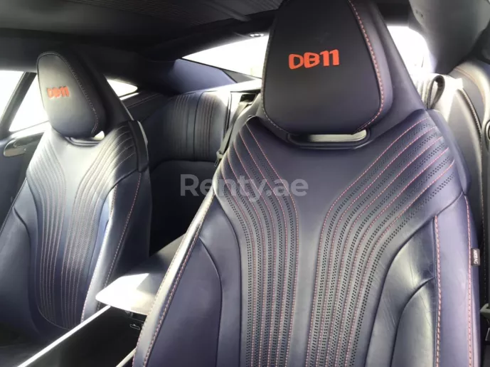 إيجار أستون مارتن DB11 (أبيض), 2018 في دبي