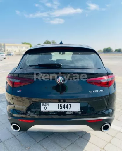 Alfa Romeo Stelvio (Black), 2020 for rent in Dubai