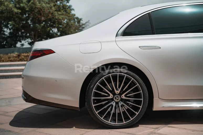 Mercedes S500 W223 (White), 2021 for rent in Dubai