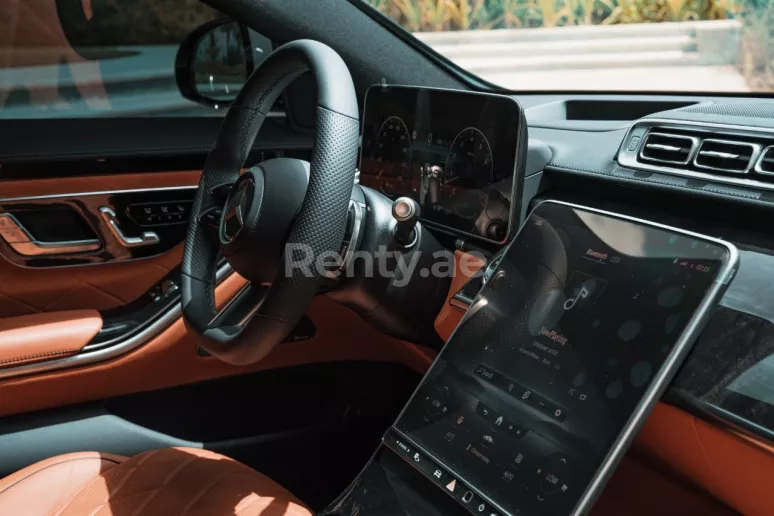 Mercedes S500 W223 (White), 2021 for rent in Dubai