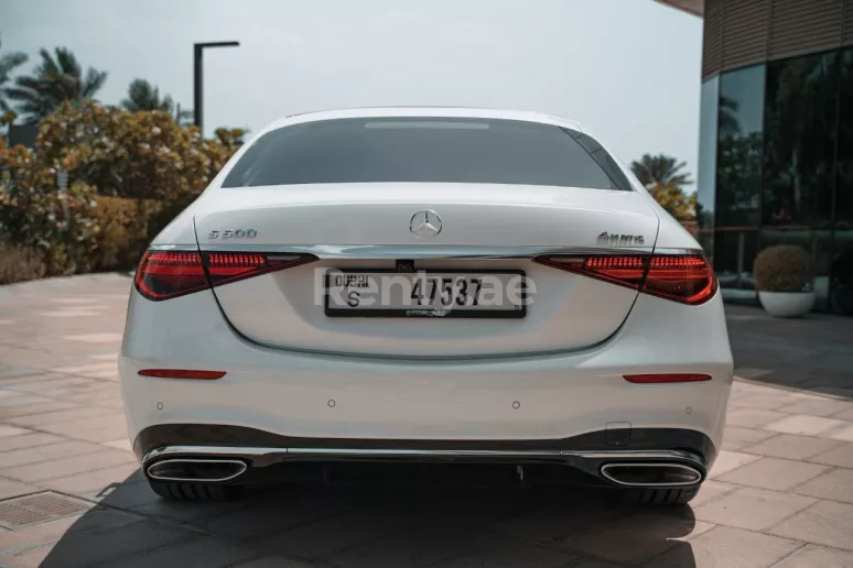Mercedes S500 W223 (White), 2021 for rent in Dubai