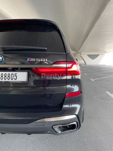 إيجار بي ام دبليو X7 M50i (أسود), 2021 في دبي