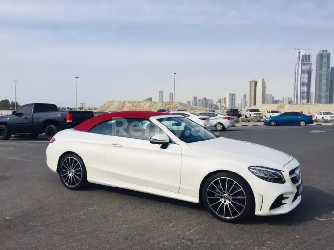 Mercedes C Class (White), 2020 for rent in Dubai