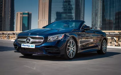 Mercedes S560 convert (Темно-синий), 2020 для аренды в Дубай