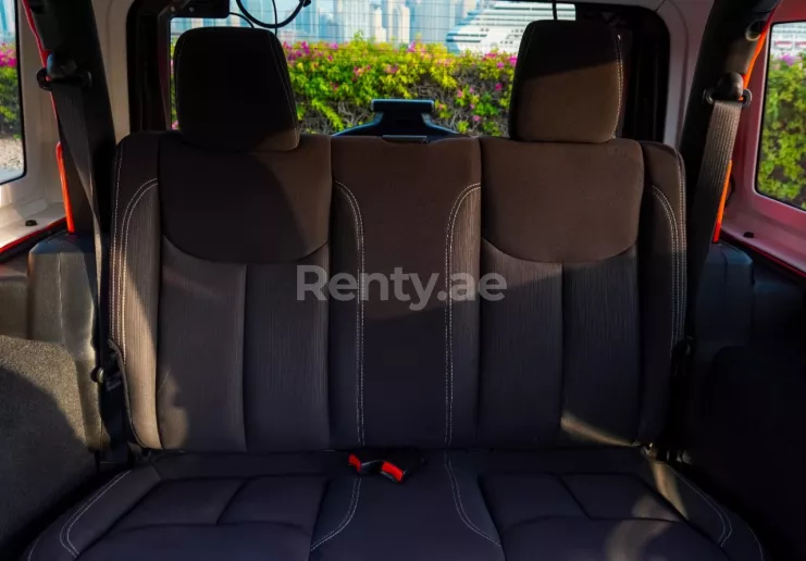 Jeep Wrangler (Orange), 2018 for rent in Dubai