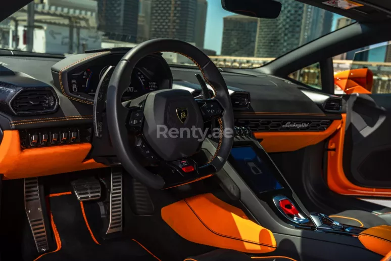 Lamborghini Huracan (Orange), 2020 for rent in Dubai