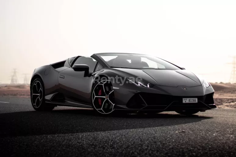 Lamborghini Evo Spyder (Grise), 2021 &agrave; louer &agrave; Duba&iuml;