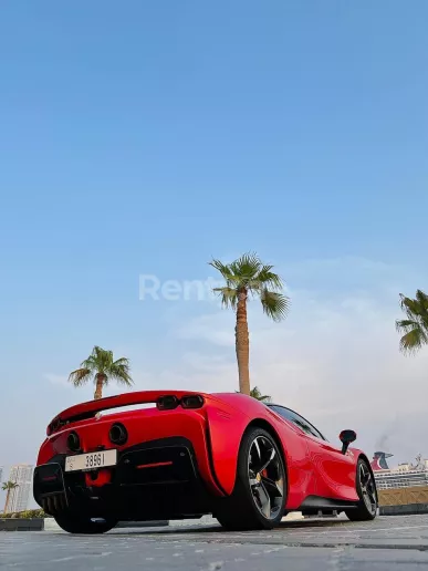 Ferrari SF90 (Red), 2021 for rent in Dubai