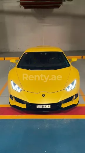 Lamborghini Evo (Yellow), 2021 for rent in Dubai