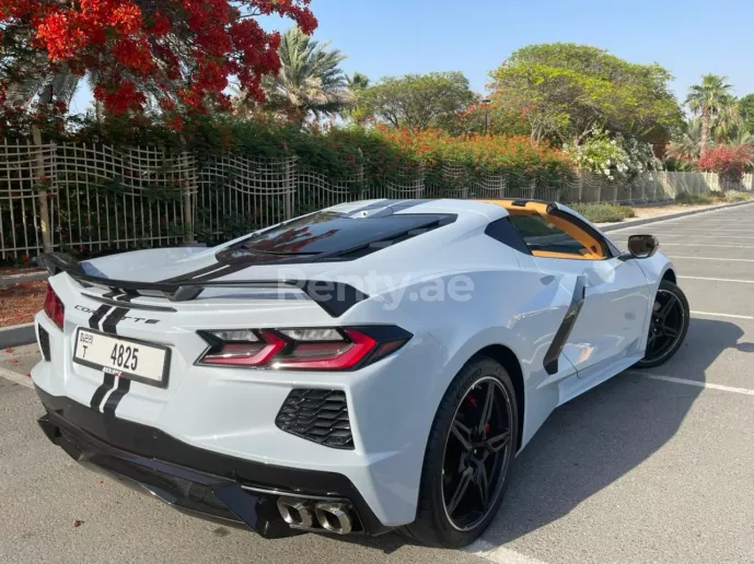 Chevrolet Corvette Stingray (White), 2020 for rent in Dubai