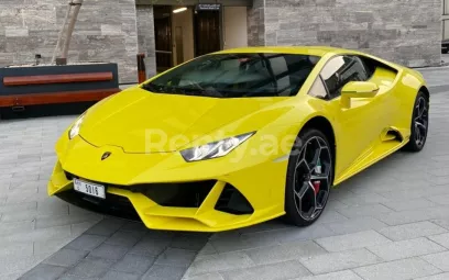 Dubai'de kiralık Lamborghini Evo (Sarı), 2019