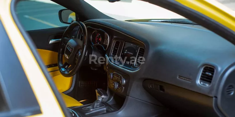 Dodge Charger (Yellow), 2018 for rent in Dubai