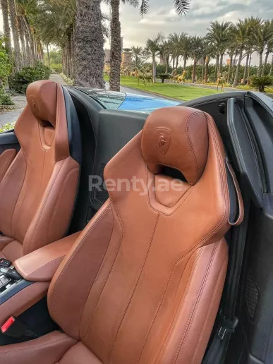 Lamborghini Huracan Spyder (Blue), 2018 for rent in Dubai