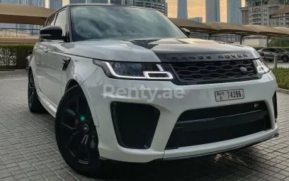Range Rover Sport SVR (White), 2020 for rent in Dubai