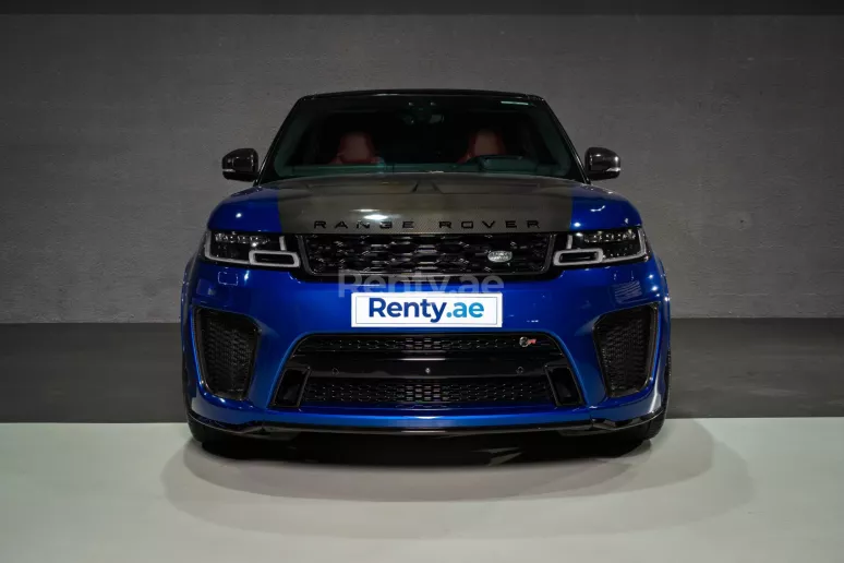 Range Rover Sport SVR (Bleue), 2018 &agrave; louer &agrave; Duba&iuml;