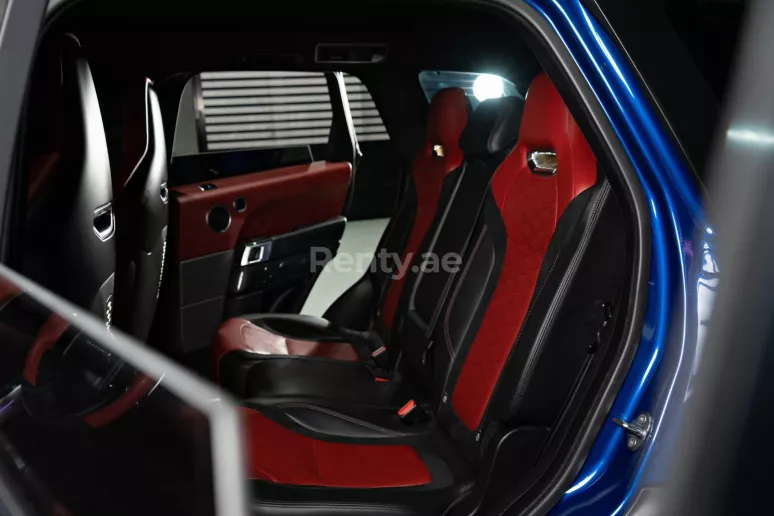 Range Rover Sport SVR (Bleue), 2018 &agrave; louer &agrave; Duba&iuml;