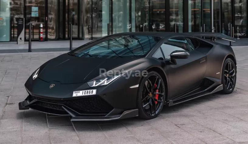 Lamborghini Huracan (Черный), 2019 для аренды в Дубай